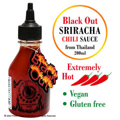 Экстремально острый соус чили Sriracha Blackouт, Sriracha Hot Blackout Sauce, Flying Goose Brand, 200 мл цена и информация | Соусы | kaup24.ee