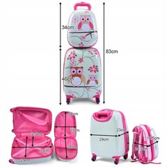 Laste seljakoti ja kohvri komplekt "Costway", 46 x 29 x 23 cm hind ja info | Kohvrid, reisikotid | kaup24.ee