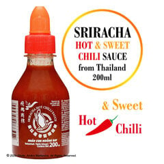 Sriracha kuum ja magus tšillikaste, Sriracha Hot & Sweet Chilli Sauce, Flying Goose Brand, 200ml hind ja info | Kastmed | kaup24.ee