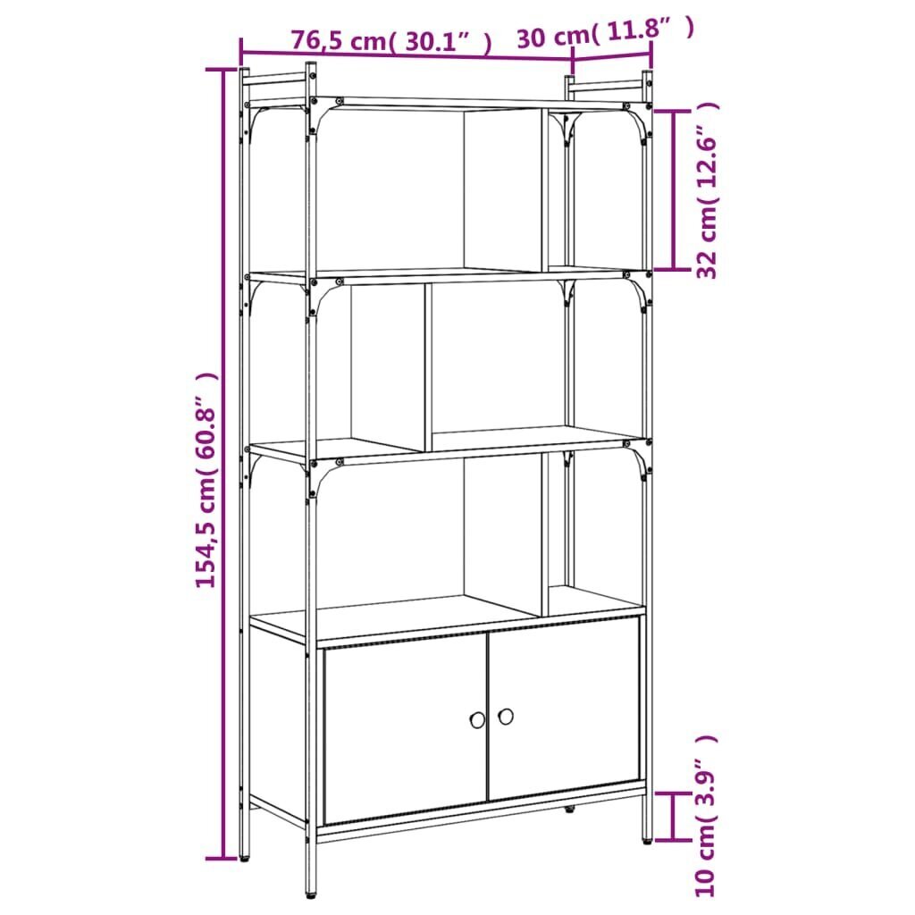 Riiul vidaXL, hall hind ja info | Riiulid | kaup24.ee