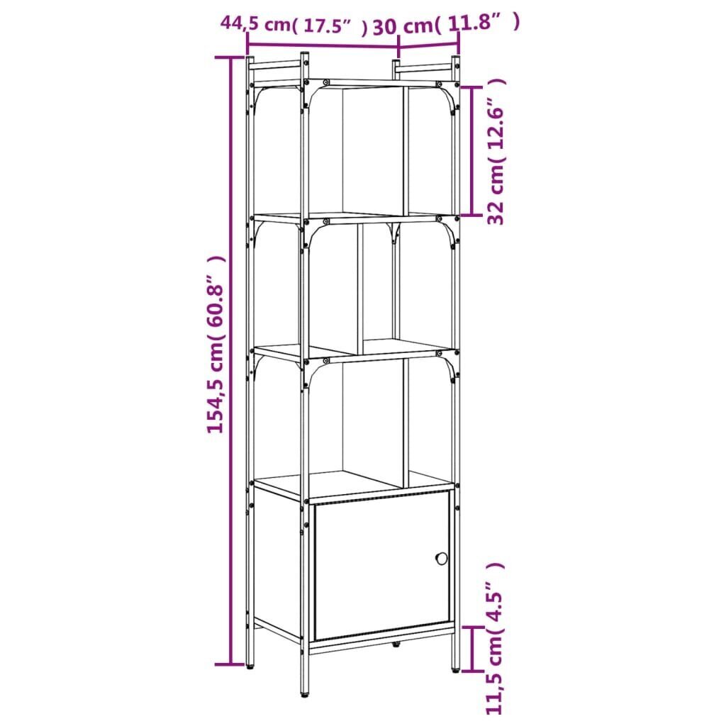 Riiul vidaXL, hall hind ja info | Riiulid | kaup24.ee