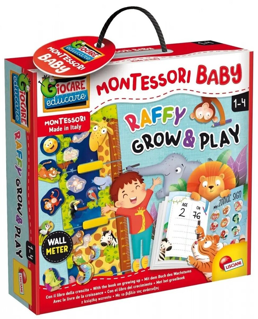 Õppeotstarbeline mäng Lisciani Montessori Baby Raffy Grow&Play цена и информация | Arendavad mänguasjad | kaup24.ee