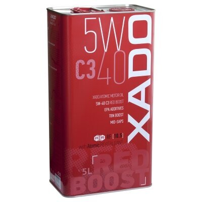 Xado Atomic Oil mootoriõli 5W-40 C3 Red Boost, 5L hind ja info | Mootoriõlid | kaup24.ee