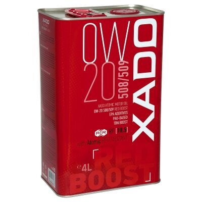 Xado Atomic Oil mootoriõli 0W-20 508/509 Red Boost, 4L цена и информация | Mootoriõlid | kaup24.ee