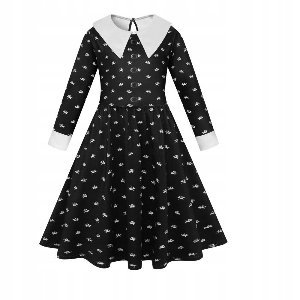 Kolmapäev Addams kleit, suurus 140 цена и информация | Karnevali kostüümid | kaup24.ee