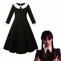 Wednesday Addams kleit, must цена и информация | Карнавальные костюмы | kaup24.ee