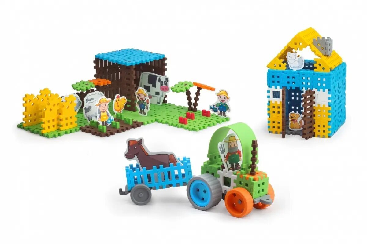 Ehitusplokid Mini vahvel Farmer Set Suur hind ja info | Klotsid ja konstruktorid | kaup24.ee