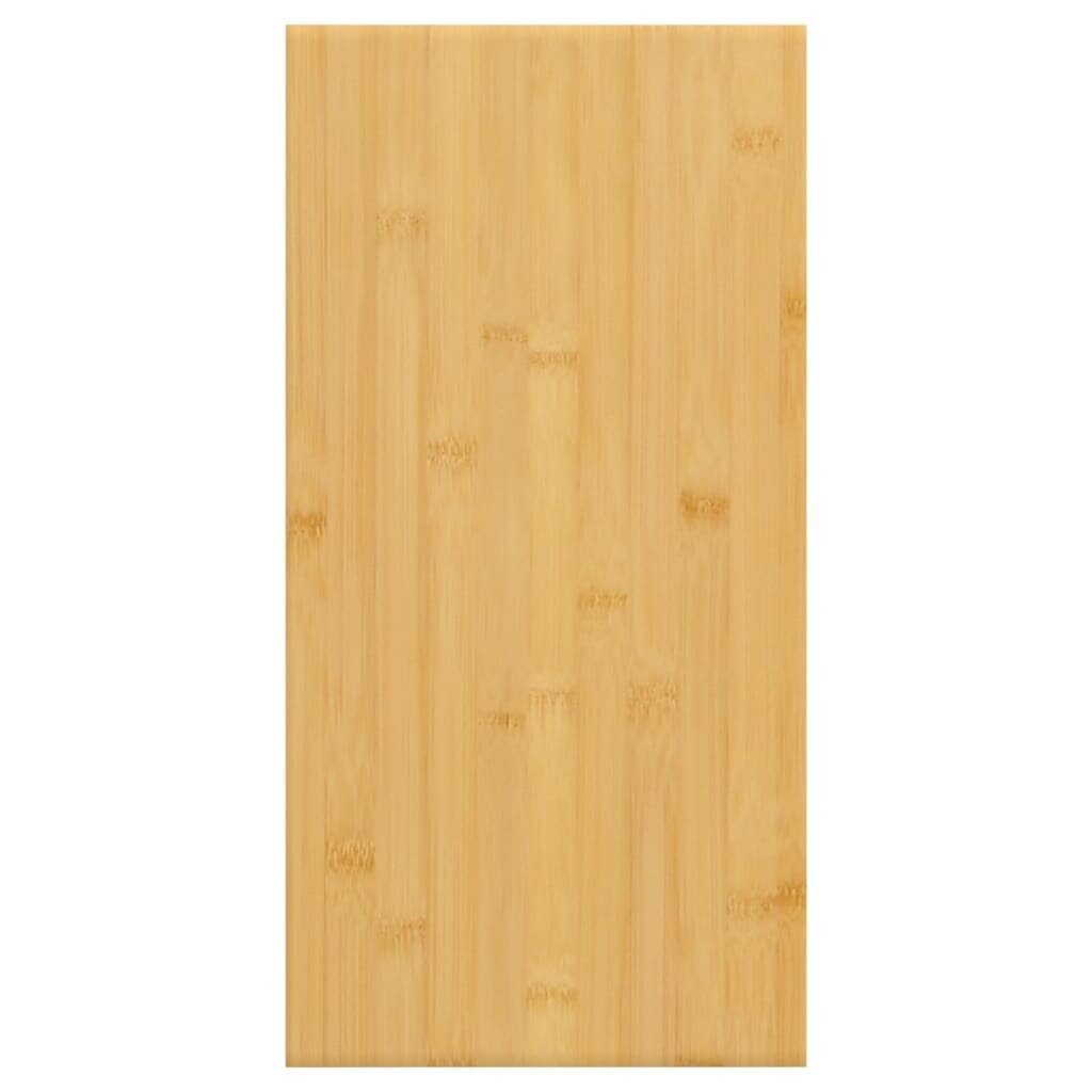 vidaXL seinariiul, 40x20x4 cm, bambus hind ja info | Riiulid | kaup24.ee