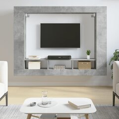 vidaXL telerikapp, betoonhall, 152 x 22 x 113 cm, tehispuit hind ja info | TV alused | kaup24.ee