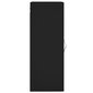 vidaXL seinakapp, must, 34,5x34x90 cm, tehispuit цена и информация | Elutoa väikesed kapid | kaup24.ee