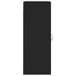 vidaXL seinakapp, must, 34,5x34x90 cm, tehispuit hind ja info | Elutoa väikesed kapid | kaup24.ee