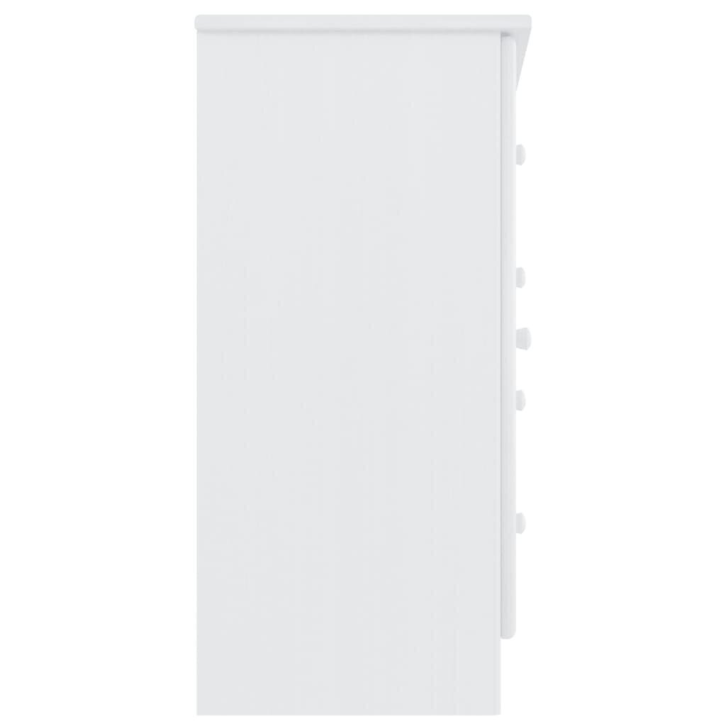 vidaXL puhvetkapp "ALTA", valge 77x35x73 cm, männipuit hind ja info | Elutoa väikesed kapid | kaup24.ee