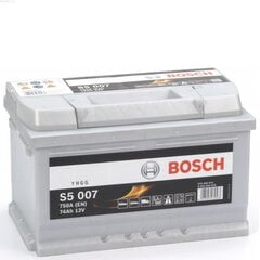 Аккумулятор Bosch 74Ah 750A S5007 цена и информация | Bosch Аккумуляторы и зарядные устройства | kaup24.ee