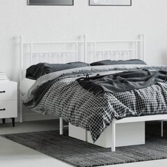 vidaXL metallist voodipeats, valge, 180 cm цена и информация | Кровати | kaup24.ee
