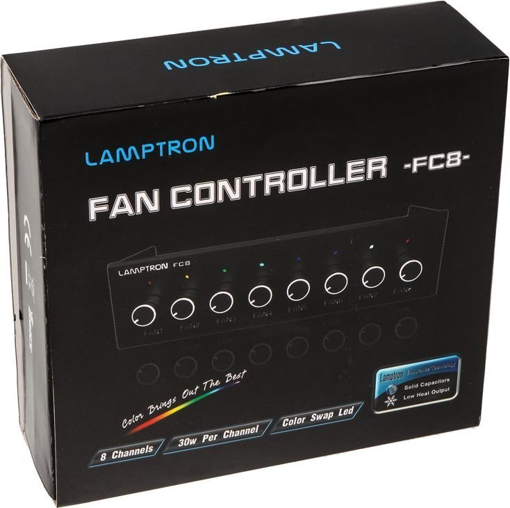 Lamptron Fan controller 8 pcs, 5.25" (LAMP-FC0010H) hind ja info | Lisatarvikud korpustele | kaup24.ee