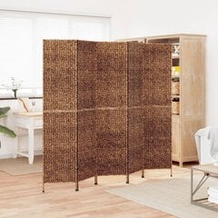 vidaXL 5 paneeliga sirm, pruun, 205x180 cm, vesihüatsint цена и информация | Мобильные стенки | kaup24.ee