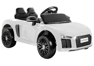 Одноместный электромобиль для детей Audi R8 SPYDER, белый цена и информация | Электромобили для детей | kaup24.ee