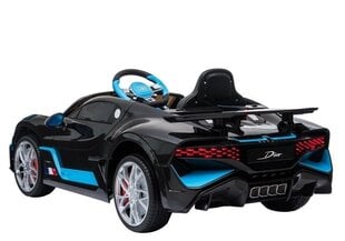 Ühekohaline elektriauto lastele, Bugatti Divo, must цена и информация | Электромобили для детей | kaup24.ee