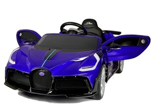 Ühekohaline elektriauto lastele Bugatti Divo, sinine hind ja info | Laste elektriautod | kaup24.ee