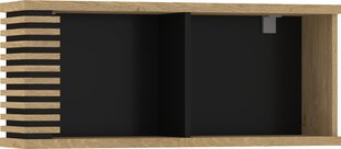 Полка Lamir-07, коричневый/черный цвет цена и информация | Полки | kaup24.ee