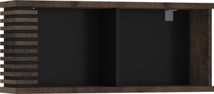 Полка Lamir-07, коричневый/черный цвет цена и информация | Полки | kaup24.ee
