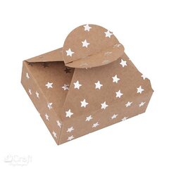 Коробочки с серебристыми звездочками, 4 шт. цена и информация | Подарочные упаковки | kaup24.ee