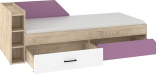 Кровать Pax-07, коричневый/фиолетовый цвет цена и информация | Кровати | kaup24.ee