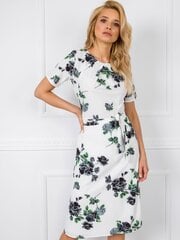 Женское платье, белое, с цветами. цена и информация | Платья | kaup24.ee