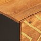 vidaXL kohvilaud, pruun ja must, 100 x 54 x 40 cm, mangopuit hind ja info | Diivanilauad | kaup24.ee