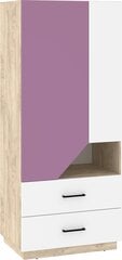 Шкаф Meblocross Pax-22, коричневый/белый/фиолетовый цвет цена и информация | Шкафы | kaup24.ee