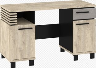 Письменный стол Lamir, коричневый/черный цвет цена и информация | Компьютерные, письменные столы | kaup24.ee