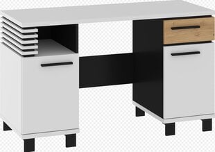 Письменный стол Lamir, белый/черный цвет цена и информация | Компьютерные, письменные столы | kaup24.ee