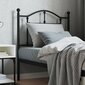 vidaXL metallist voodipeats, must, 80 cm hind ja info | Voodid | kaup24.ee