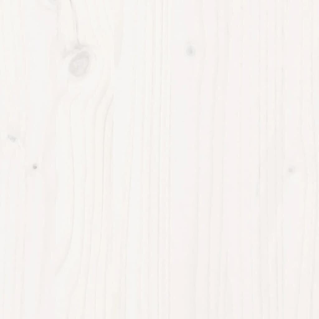 vidaXL baaripukid 2 tk, valge, 40x36x75 cm, männipuit hind ja info | Aiatoolid | kaup24.ee