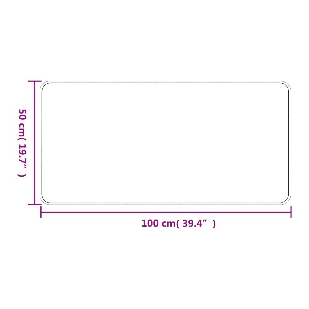 vidaXL vaipkate, sisali välimus, antratsiithall, 50 x 100 cm hind ja info | Vaibad | kaup24.ee