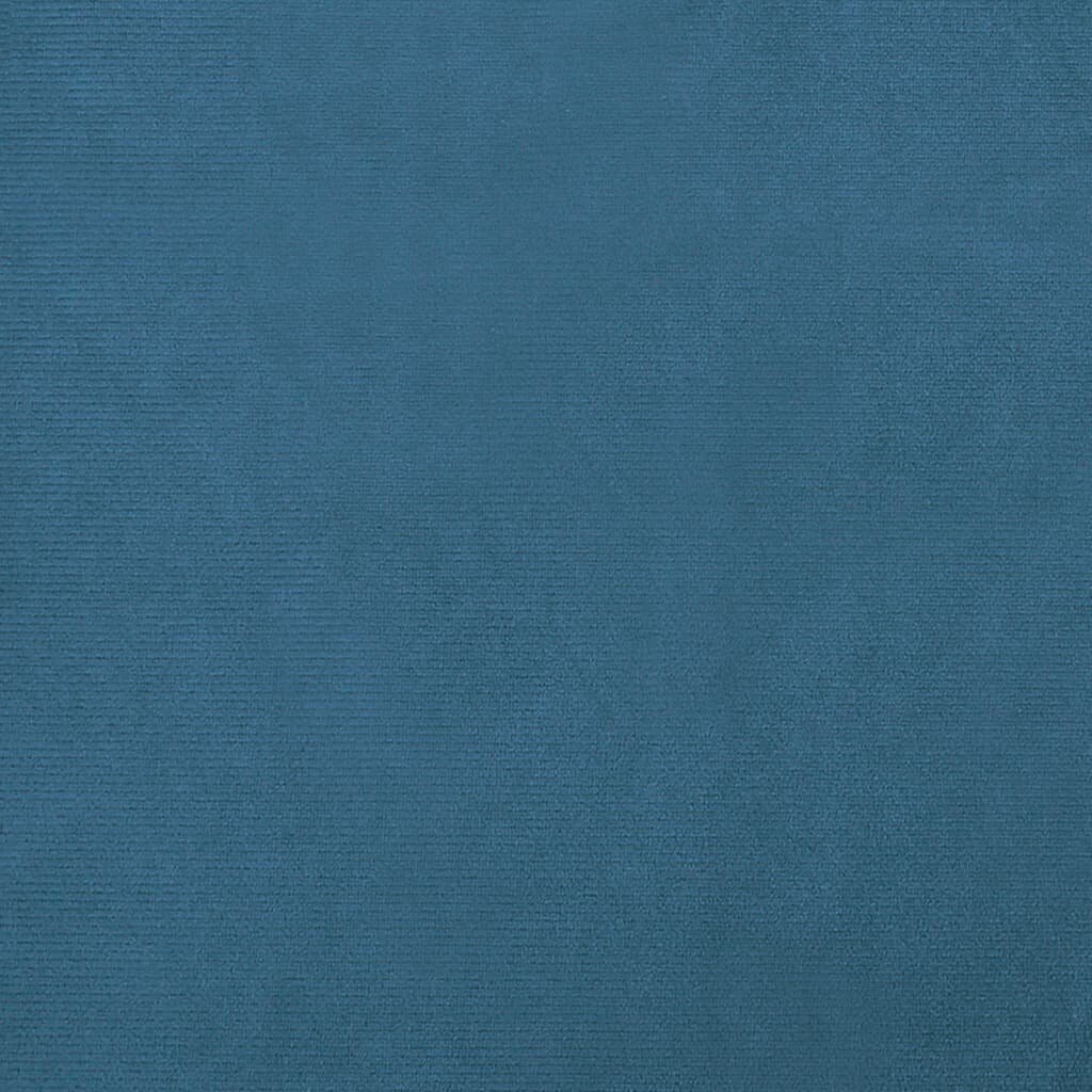 vidaXL lastediivan jalapingiga, sinine, 100 x 50 x 30 cm, samet hind ja info | Lastetoa kott-toolid, tugitoolid ja tumbad | kaup24.ee