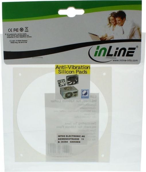 InLine Fan Vibration Decoupling for 120mm (36212I) цена и информация | Lisatarvikud korpustele | kaup24.ee
