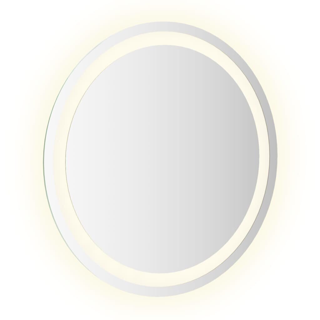 vidaXL LED vannitoapeegel 50 cm ümmargune hind ja info | Vannitoa peeglid | kaup24.ee