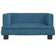 vidaXL lastediivan, sinine, 60 x 40 x 30 cm, samet hind ja info | Lastetoa kott-toolid, tugitoolid ja tumbad | kaup24.ee