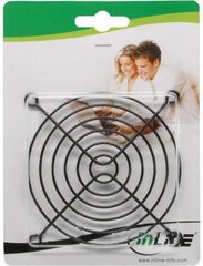 InLine Fan Grill Metal 92x92mm black (33379X) hind ja info | Lisatarvikud korpustele | kaup24.ee