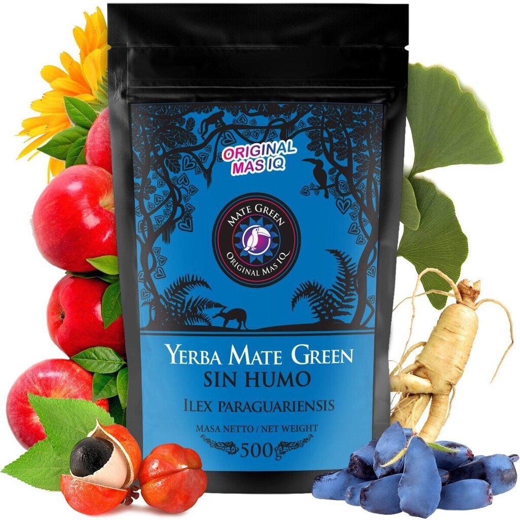 Tee Yerba Mate Green Sin Humo Mas Inteligente Iq, 500 g hind ja info | Tee | kaup24.ee