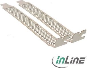 InLine PCI / PCI-E Slot Cover Bracket perforated 2шт. Set (66641A) цена и информация | Аксессуары для корпусов | kaup24.ee