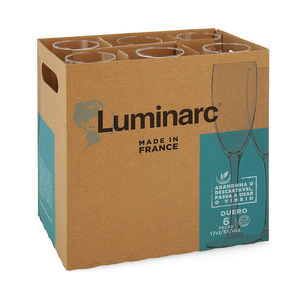 Šampanja klaas Luminarc Duero (170 ml) (6 tk) hind ja info | Klaasid, tassid ja kannud | kaup24.ee