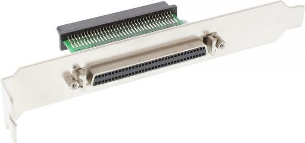 InLine SCSI III U320 Slot Bracket 68 Pin mini Sub-D female to female interior to exterior (45550) цена и информация | Lisatarvikud korpustele | kaup24.ee