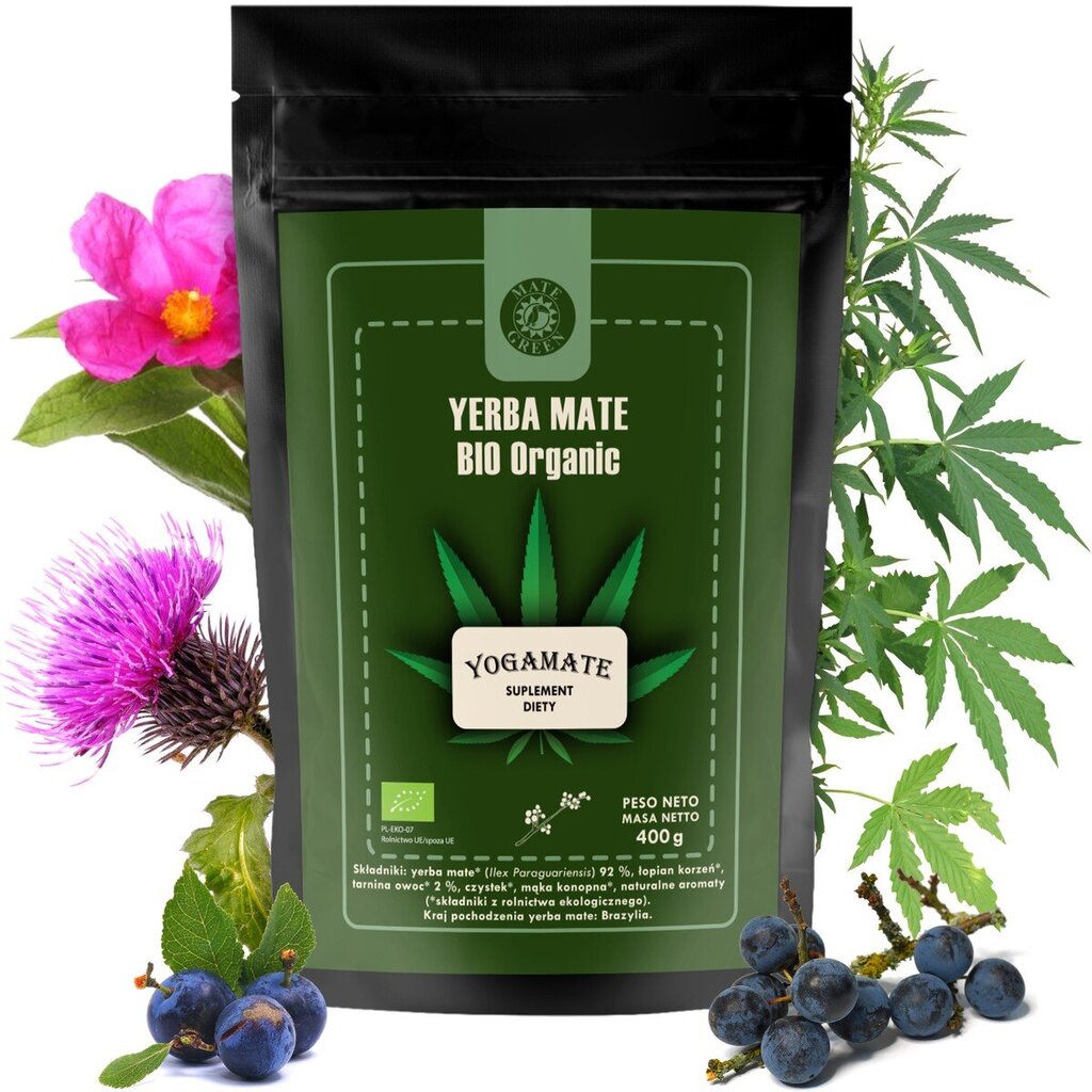 Tee Yerba Mate Bio Organic Yogamate, 400 g цена и информация | Tee | kaup24.ee