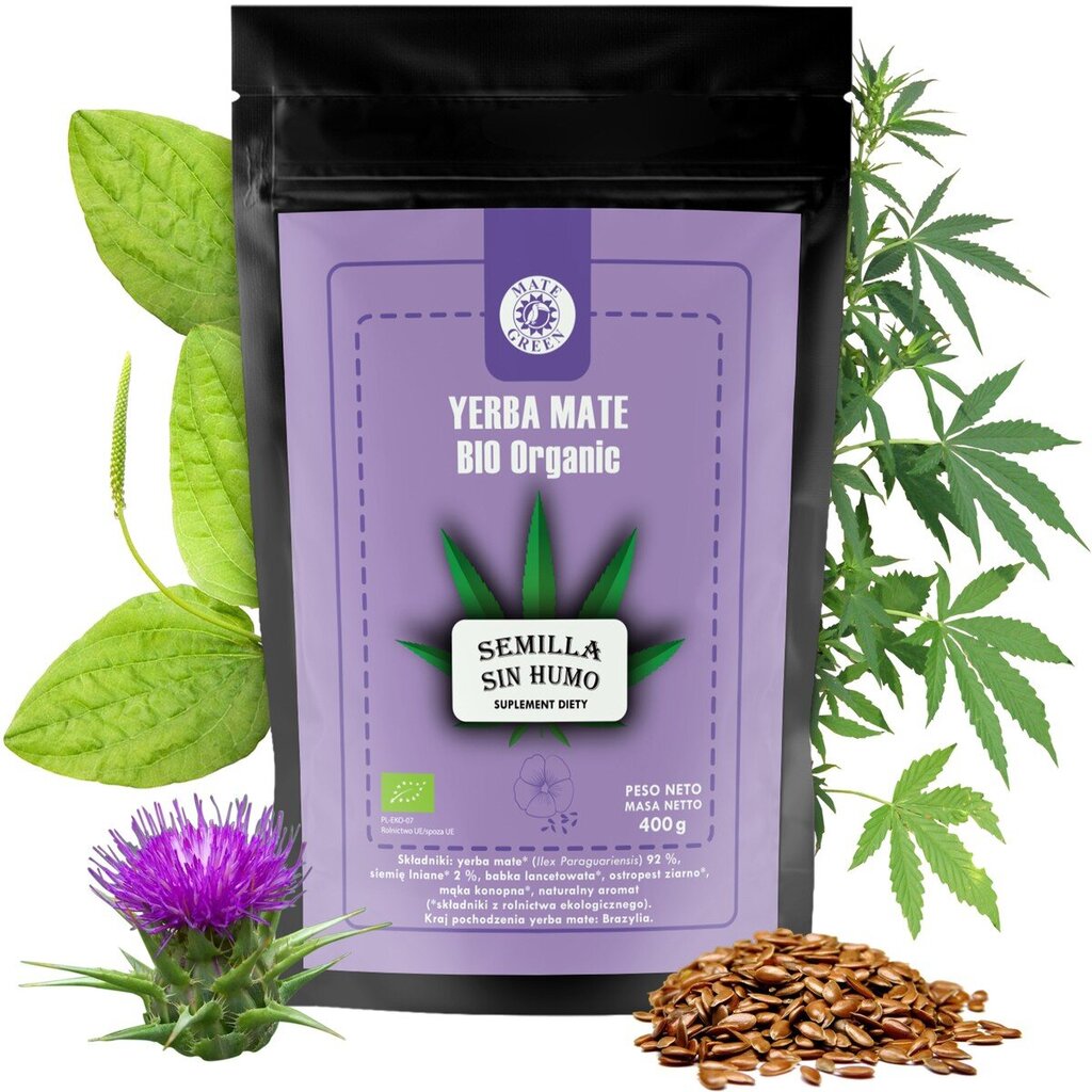 Tee Yerba Mate Bio Organic Semilla Sin Humo, 400 g цена и информация | Tee | kaup24.ee