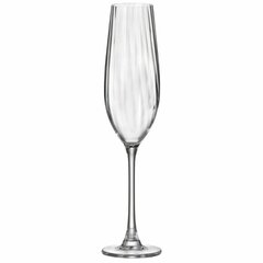 Šampanja klaas Bohemia Crystal Optic 260 ml (6 tk) цена и информация | Стаканы, фужеры, кувшины | kaup24.ee