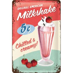 Металлическая тарелка Nostalgic Art Original American Milkshake, 20х30 см цена и информация | Детали интерьера | kaup24.ee