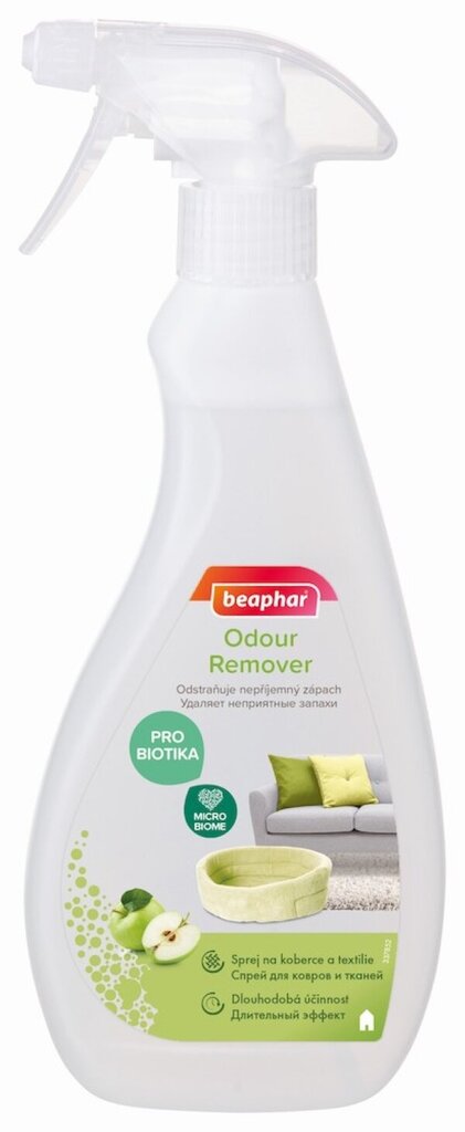 Ebameeldiva lõhna eemaldaja Beaphar Odour Remover Pro Biotika, 500ml цена и информация | Hooldusvahendid loomadele | kaup24.ee