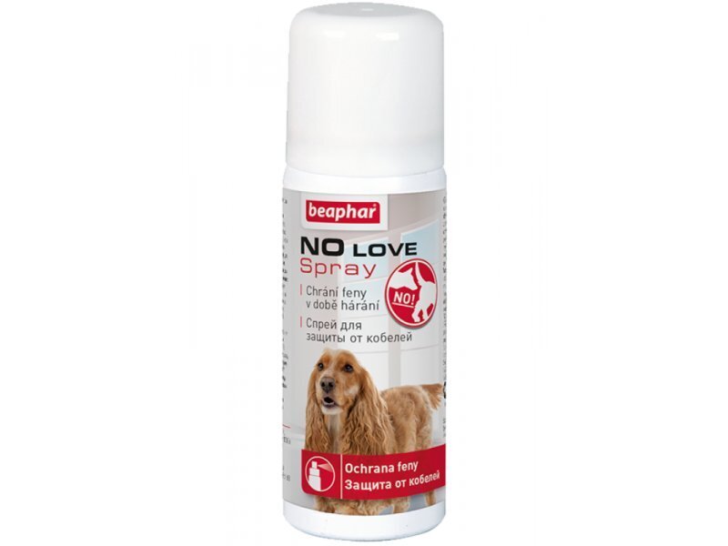 Peletusaerosool jooksuaja perioodiks Beaphar No Love Spray, 150 ml цена и информация | Hooldusvahendid loomadele | kaup24.ee